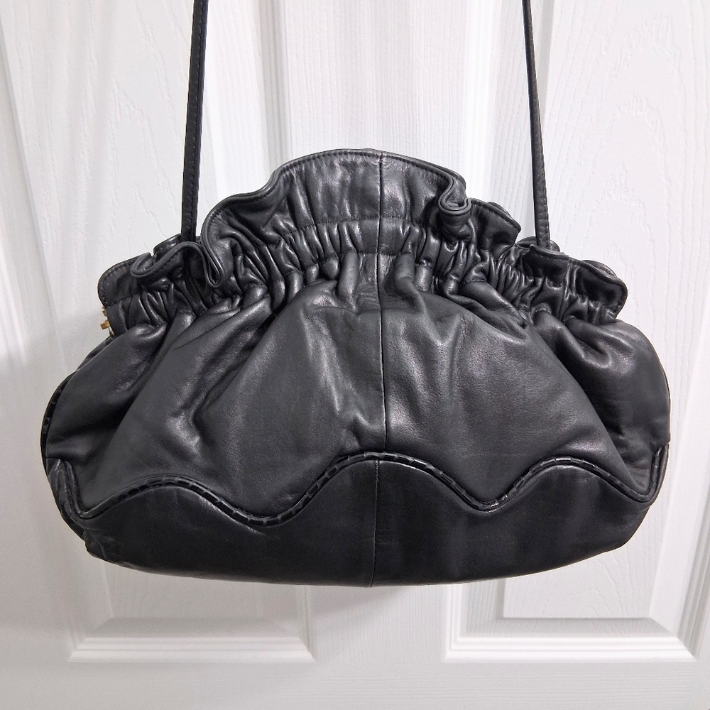 Vintage Viva Of California Bags Leather Roses Snakeskin trim Crossbody - Picture 16 of 16